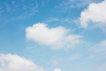 clouds in the blue sky background