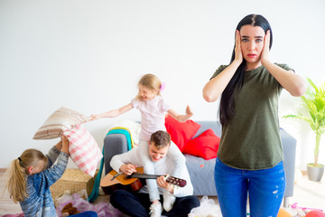Kids created a mess at home