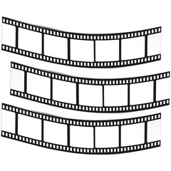 Fototapeta premium film, movie, photo, filmstrip set of film frame, vector illustration