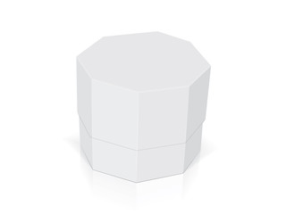 Octagonal box for your design and logo.