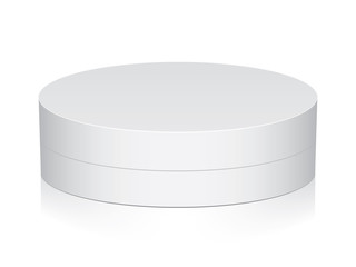 Round box for your design and logo