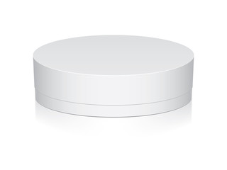 Round box for your design and logo.