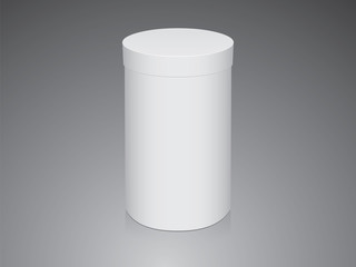 Round box for your design and logo.