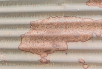 Old grunge zinc corrugated surface for texture background.