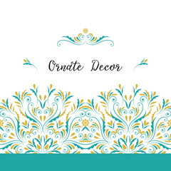 Vector ornamental  decorative frame.