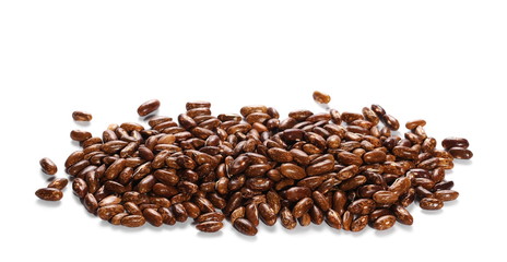 Green beans isolated on a white background, 