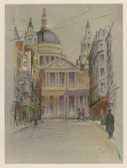 St Paul's Cathedral 1924. Date: 1924
