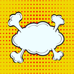 Cartoon, comic emotion speech bubble in pop-art style. Vector Illustration for Comics Book , Social Media Banners, Promotional Material