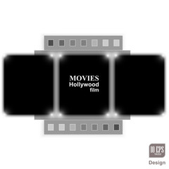 film, movie, photo, filmstrip set of film frame, vector illustration