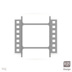 film, movie, photo, filmstrip set of film frame, vector illustration