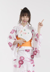 浴衣姿の女性