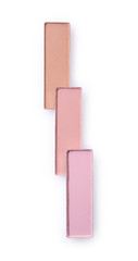 Beige eyeshadow for make up as sample of cosmetic product