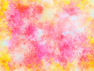 Abstract summer watercolor texture background. Oil painting style.	