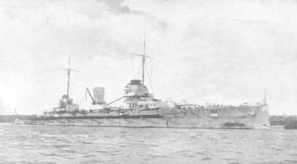 Fototapeta premium Goeben Warship. Date: launched March 1911