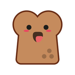 kawaii bread slice icon image