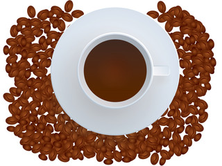 White cup Ready for your design picture Mock up