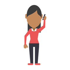faceless person using smartphone icon image