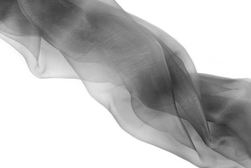 organza fabric in grey color