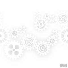 Seamless background pattern with gears