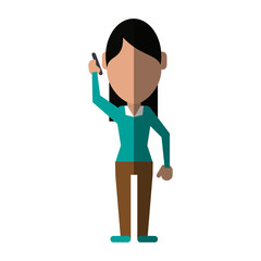 faceless person using smartphone icon image