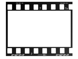 film, movie, photo, filmstrip set of film frame, vector illustration