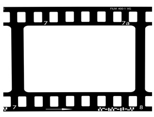film, movie, photo, filmstrip set of film frame, vector illustration