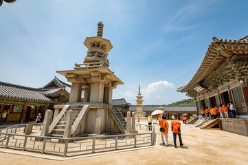 Jun 23, 2017 The stone pagoda Dabotap at Bulguksa temple in Gyeongju, South Korea - Tour destination