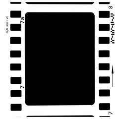 film, movie, photo, filmstrip set of film frame, vector illustration