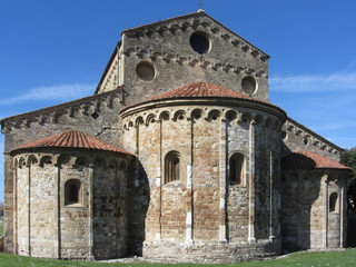 Roman Catholic basilica church of San Pietro Apostolo situated near Pisa at San Piero a Grado, Tuscany Italy