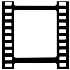 film, movie, photo, filmstrip set of film frame, vector illustration
