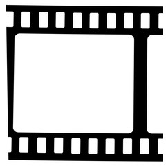 film, movie, photo, filmstrip set of film frame, vector illustration