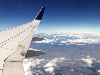 Flying above the United States