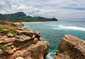 Maha'ulepu beach in Kauai