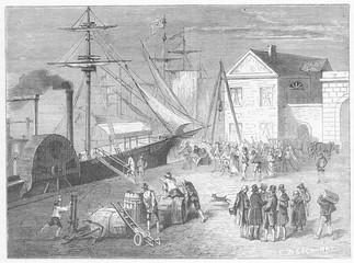 Fulton's 'Clermont'. Date: 1807