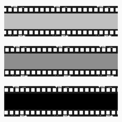 Obraz premium film, movie, photo, filmstrip set of film frame, vector illustration