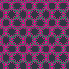 Seamless patterns with geometric ornaments. Vector set of arabic seamless textures