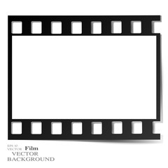 film, movie, photo, filmstrip set of film frame, vector illustration