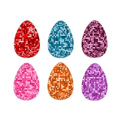 Collection of eggs vector illustration