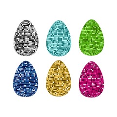 Collection of eggs vector illustration