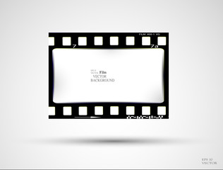 Fototapeta premium film, movie, photo, filmstrip set of film frame, vector illustration