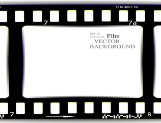 film, movie, photo, filmstrip set of film frame, vector illustration