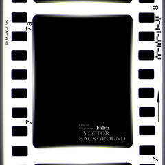 film, movie, photo, filmstrip set of film frame, vector illustration