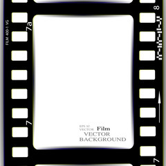 film, movie, photo, filmstrip set of film frame, vector illustration