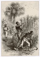 Slavery in the West Indies. Date: circa 1870