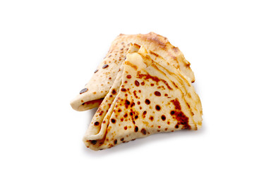 crêpe sur fond blanc