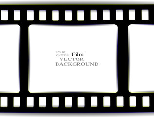 film, movie, photo, filmstrip set of film frame, vector illustration