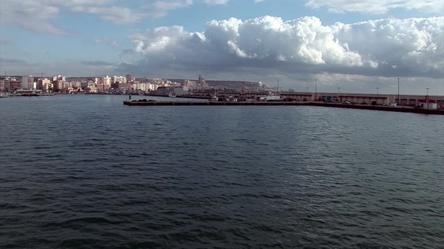 Approaching Santa Pola Alicante from the seaside
