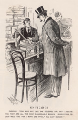Buying a Tie 1898. Date: 1898