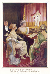 Obraz premium Watching 'I Pagliacci'. Date: 1914