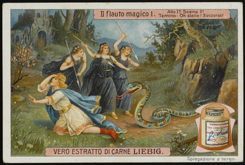 Magic Flute - Liebig 1. Date: 1791 - obrazy, fototapety, plakaty